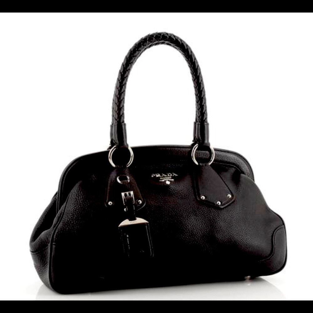 Black Prada Vitello Daino